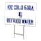 Signmission Ice Cold Soda & Bottled Yard & Stake outdoor plastic coroplast window, 1824 Ice Cold Soda & Bottled C-1824 Ice Cold Soda & Bottled - alternate 1